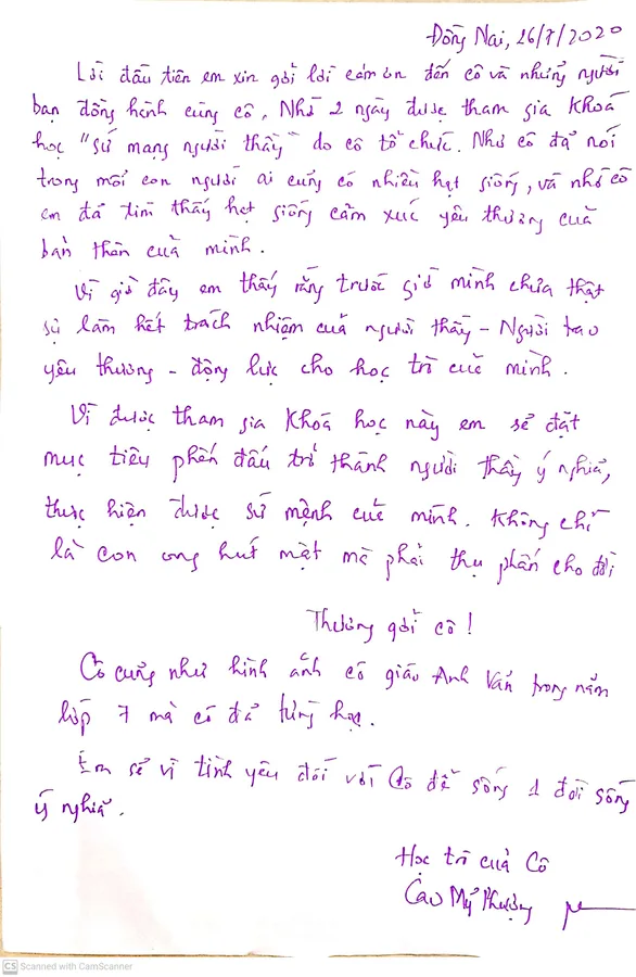 Phản hồi học viên